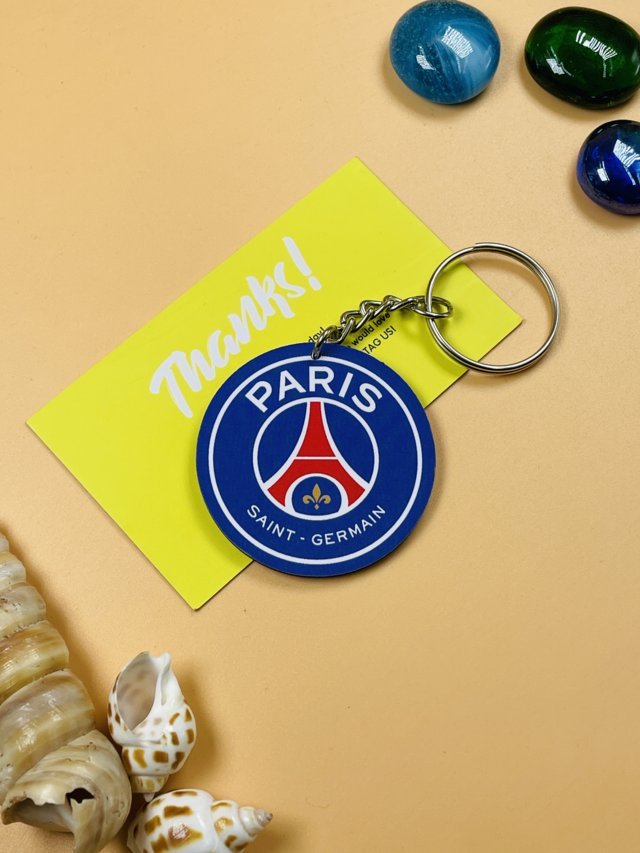 psg soccer key ring